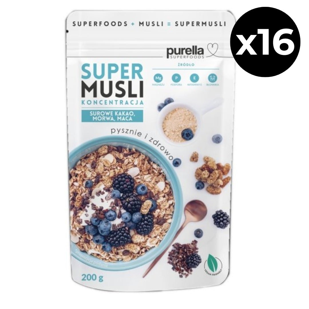 16x Purella Super Muesli Focus 200g - Purella Superfoods - Vesa Beauty