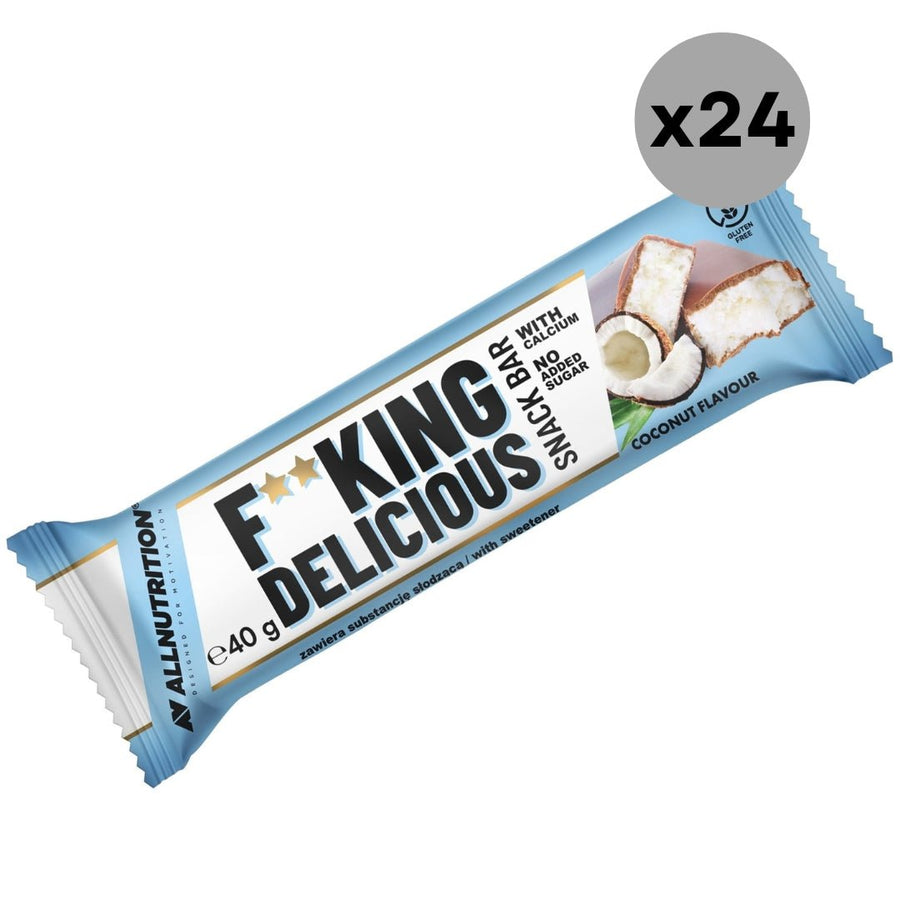 24x ALLNUTRITION FITKING Snack Bar Coconut 40g - ALLNUTRITION - Vesa Beauty