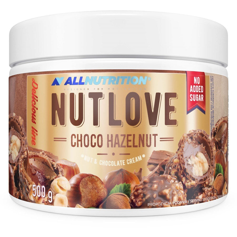 ALLNUTRITION NUTLOVE Choco Hazelnut Nut & Chocolate Cream 500g - ALLNUTRITION - Vesa Beauty