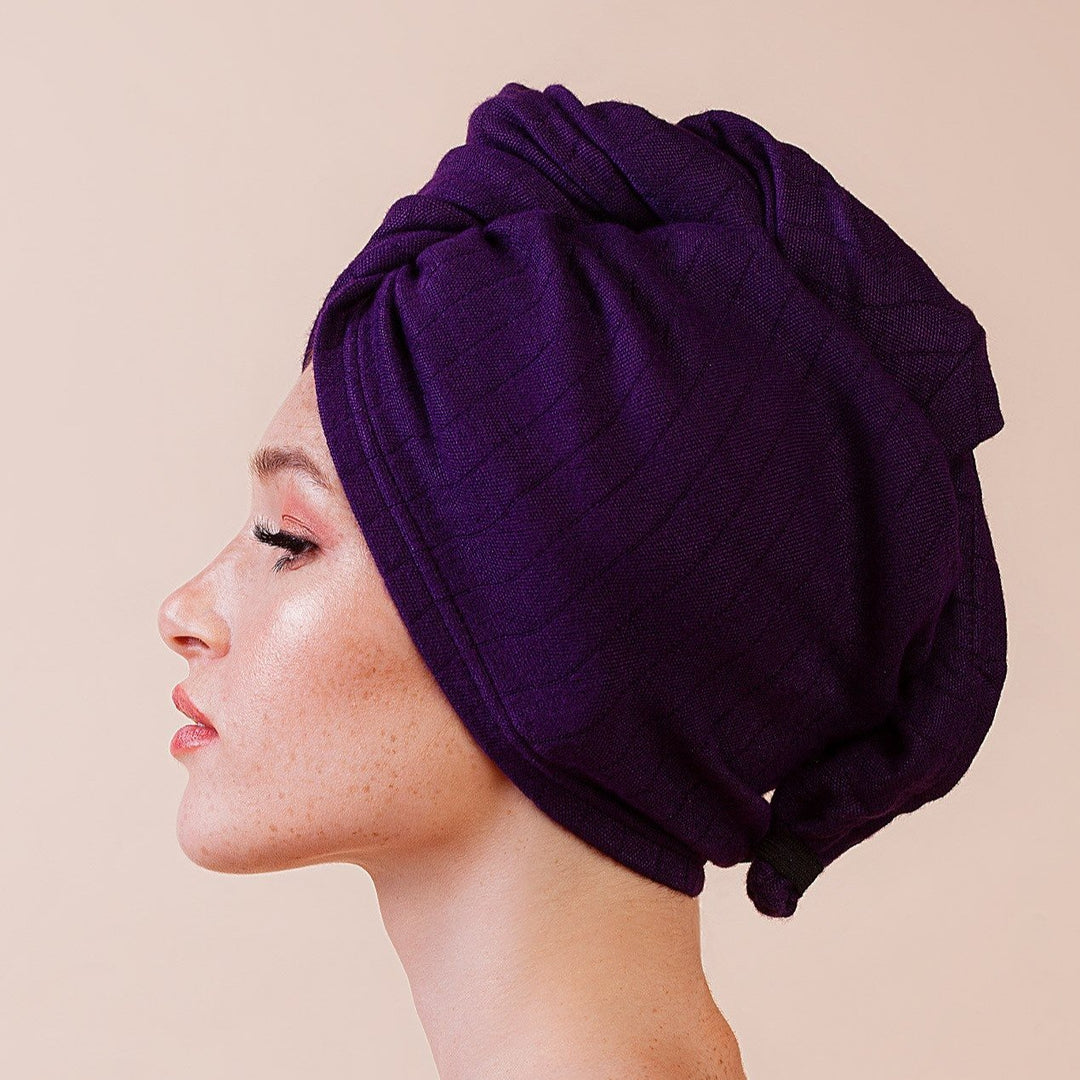 Anwen Dark violet turban DRY IT UP - Anwen - Vesa Beauty