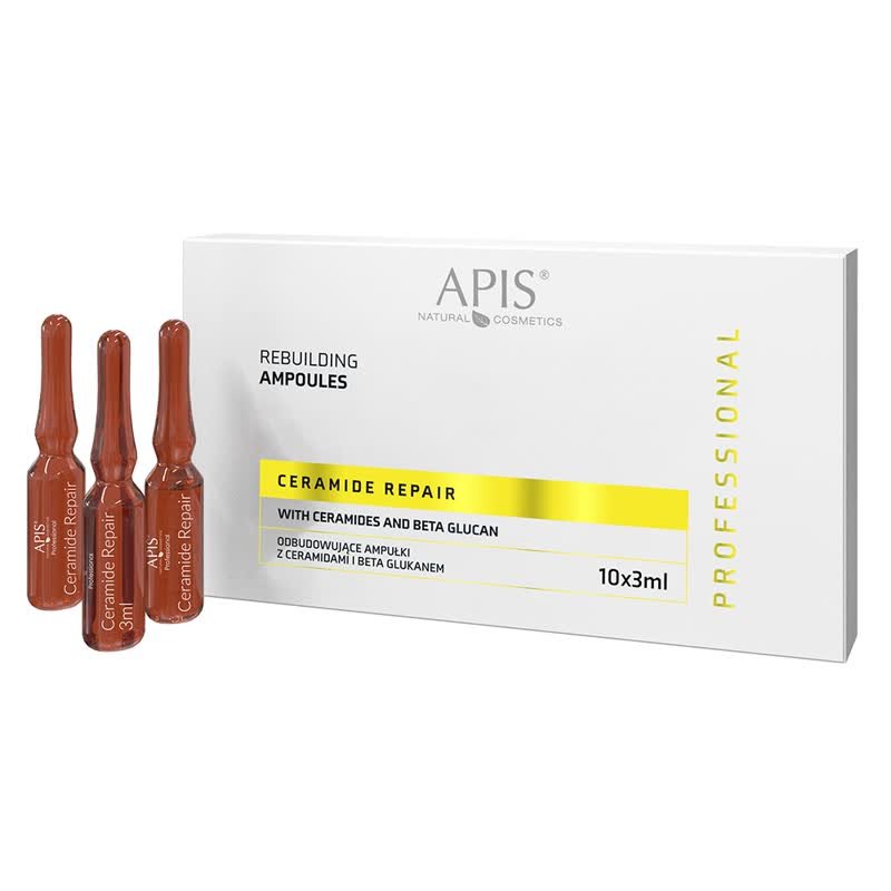 APIS CERAMIDE REPAIR Rebuilding Ampoules with Ceramides & Beta Glucan 10x3ml - APIS - Vesa Beauty