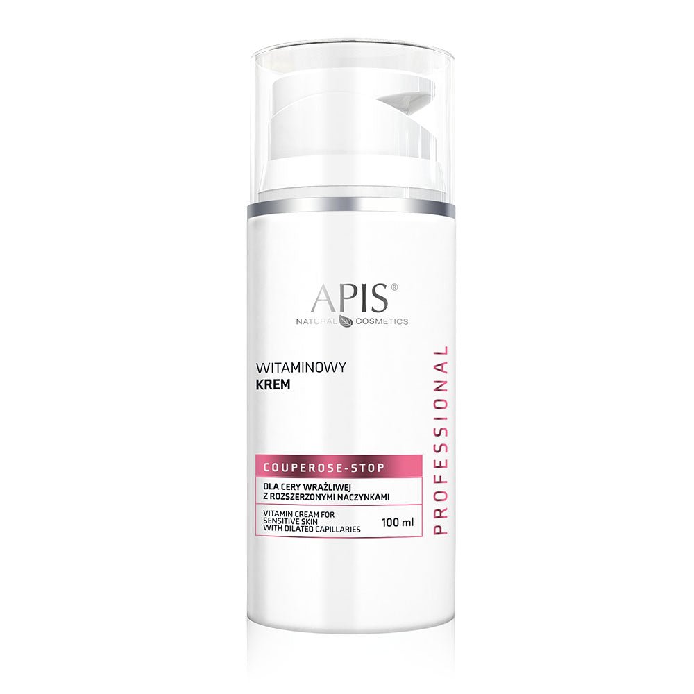 APIS Couperose-Stop - Vitamin Cream for Sensitive Skin with dilated Capillaries 100ml - APIS - Vesa Beauty