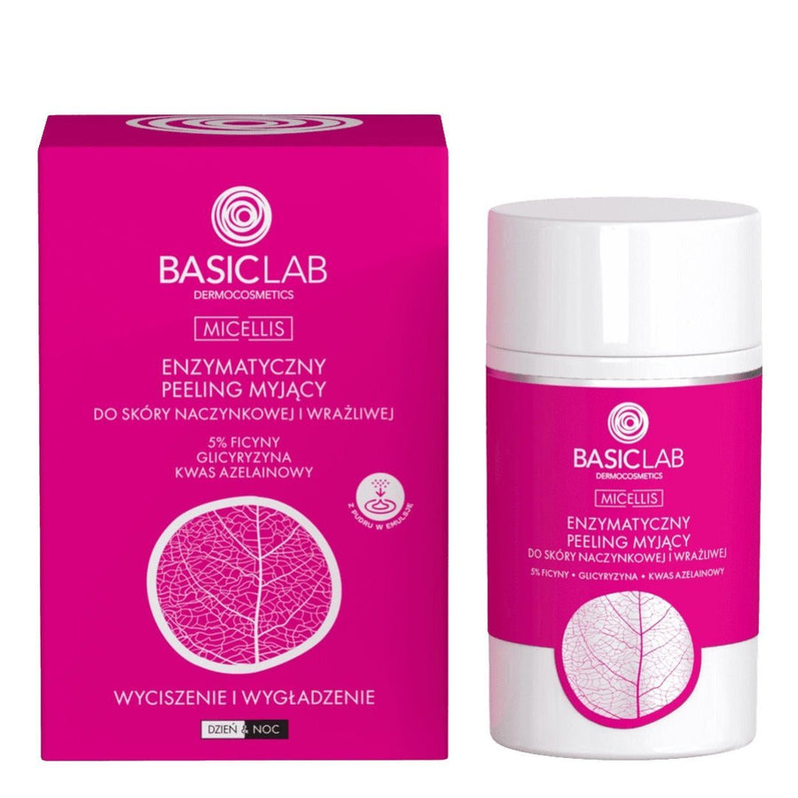 BasicLab Enzymatic cleansing peeling for capillary and sensitive skin 35g - BasicLab - Vesa Beauty