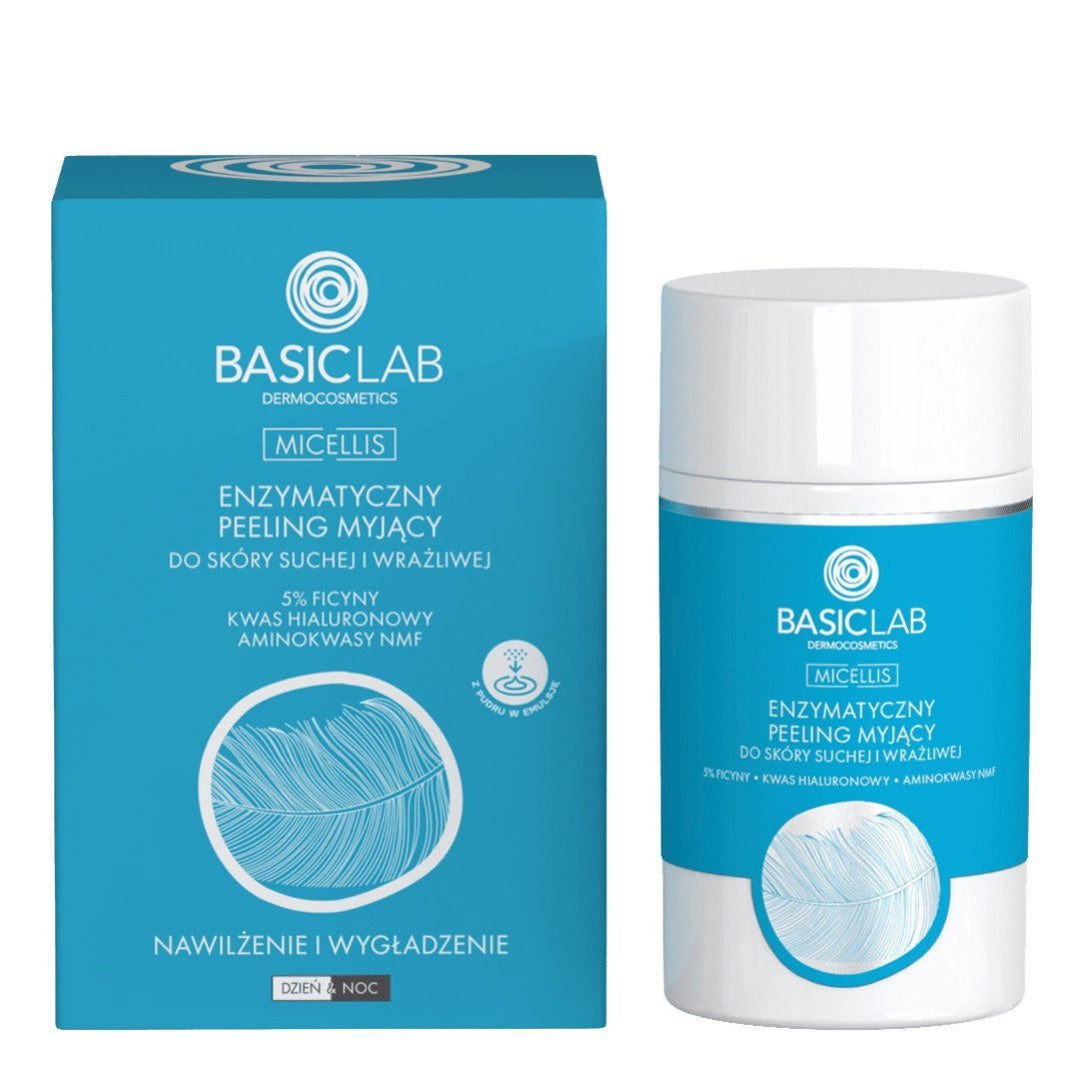 BasicLab Enzymatic cleansing peeling for dry and sensitive skin 35g - BasicLab - Vesa Beauty