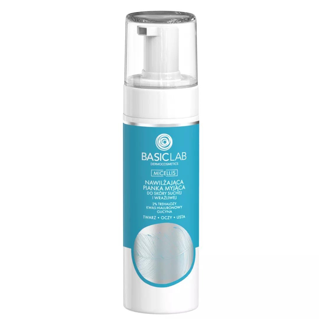 BasicLab Moisturizing Cleansing Foam for dry and sensitive skin 150ml - BasicLab - Vesa Beauty