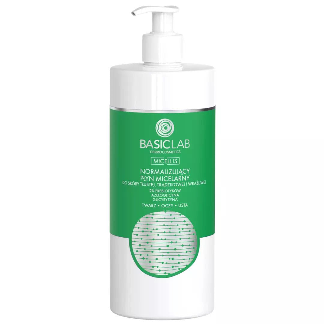 BasicLab Normalizing Micellar Water for Oily, Acne-prone and Sensitive skin 500ml - BasicLab - Vesa Beauty