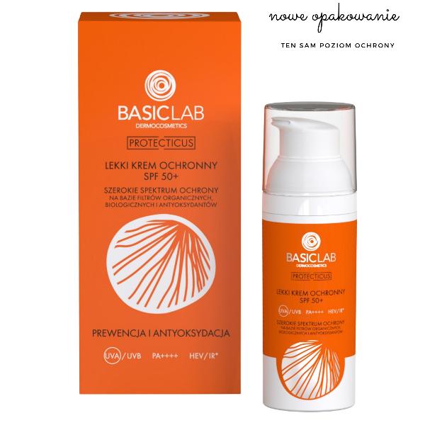 BasicLab SET 3: Serum with 6% Ascorbyl Tetraisopalmitate 30ml + Light Protective Cream SPF50+ 50ml | for Dry, Mature & Vascular Skin - BasicLab - Vesa Beauty