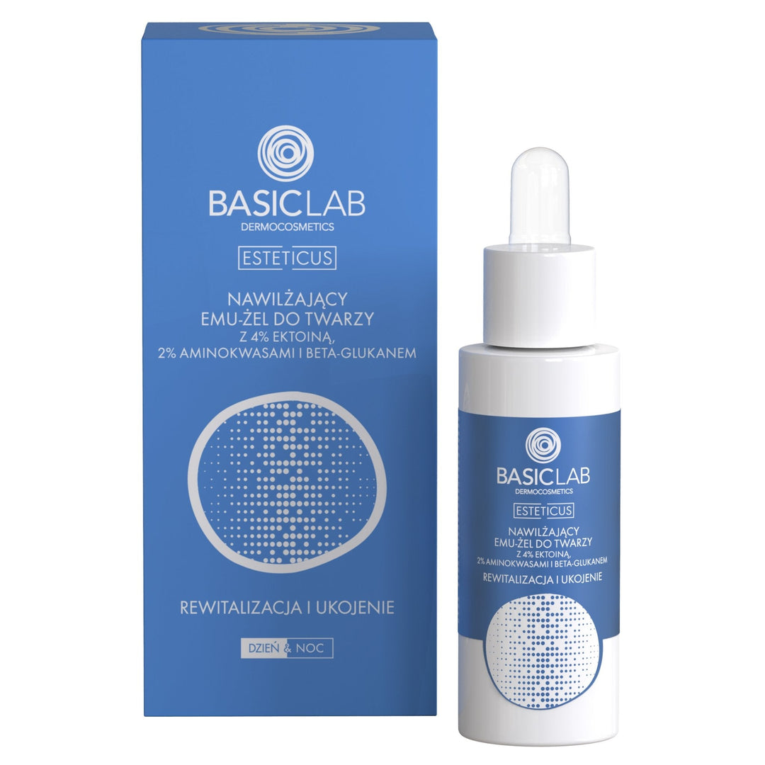 BasicLab SET 6: Ultralight Moisturizing Cream with Ectoin 50ml + Emu - gel with 4% Ectoin 30ml | Ultralight Moisturizing Duo - BasicLab - Vesa Beauty