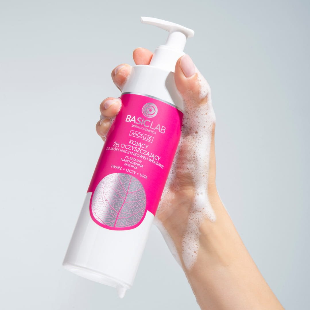 BasicLab Soothing cleansing gel for vascular and sensitive skin 300ml - BasicLab - Vesa Beauty