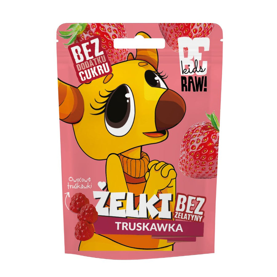 Be Raw Kids Jelly beans - Strawberry 35g - Be Raw - Vesa Beauty