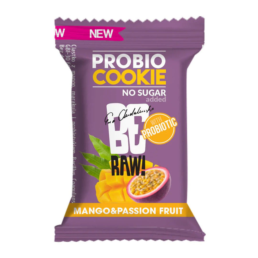 Be Raw Probio Cookie Mango&Passion Fruit 18g - Be Raw - Vesa Beauty