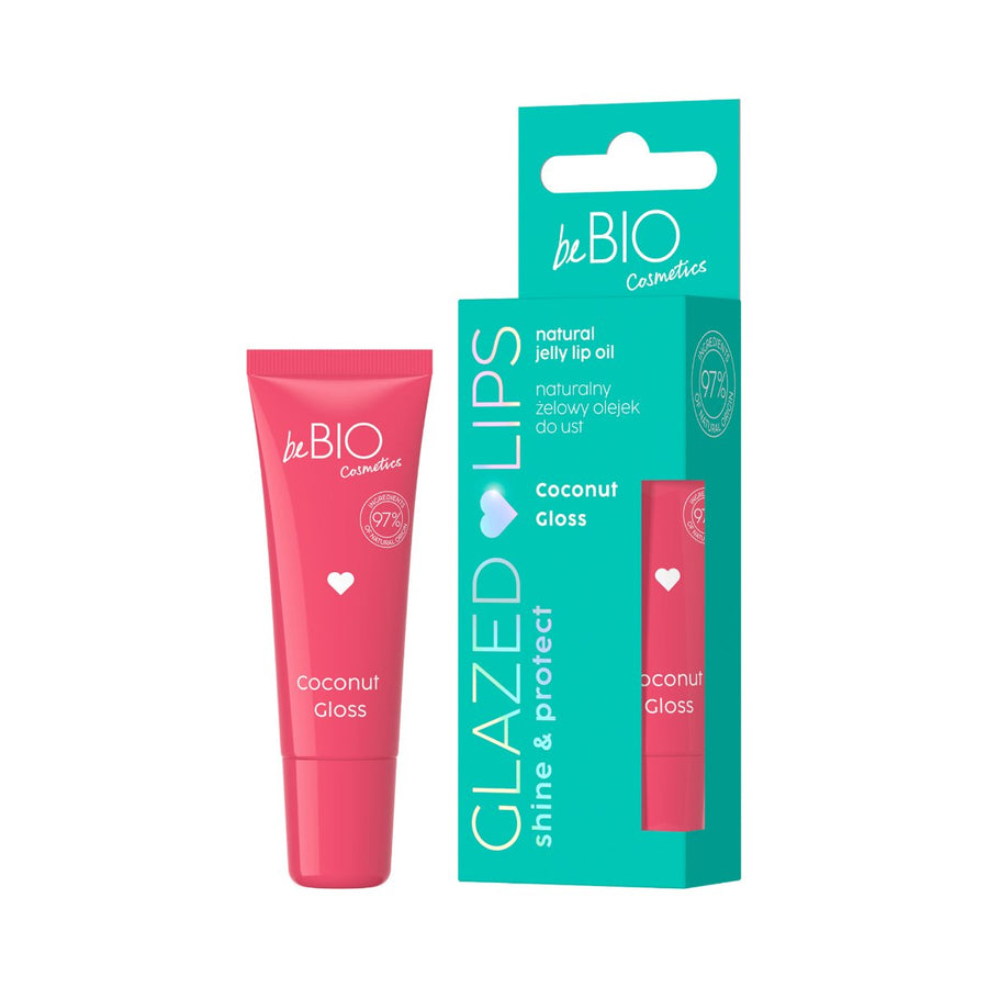 BeBio GLAZED LIPS Natural Jelly Lip Oil - Coconut Gloss 10ml - BeBio Ewa Chodakowska - Vesa Beauty