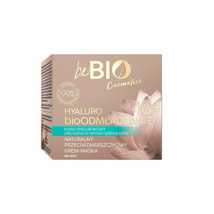 BeBio HYALURO BioREJUVENATING Face Cream - Mask 40+ for night 50ml - BeBio Ewa Chodakowska - Vesa Beauty