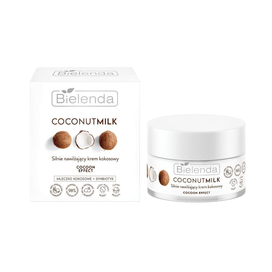 Bielenda COCONUT MILK - Deeply Moisturizing Coconut Cream COCOON EFFECT 50ml - Bielenda - Vesa Beauty