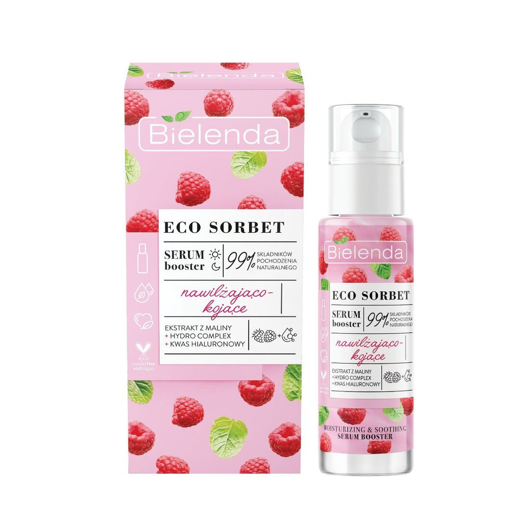 Bielenda ECO SORBET - Raspberry - Moisturizing & Soothing Serum - Booster 30ml - Bielenda - Vesa Beauty