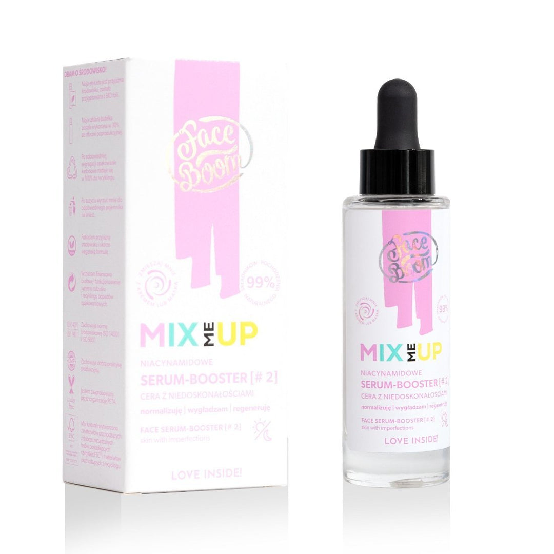 FaceBoom Mix Me Up - Niacinamide Face Serum - Booster #2 30ml - BodyBoom - Vesa Beauty