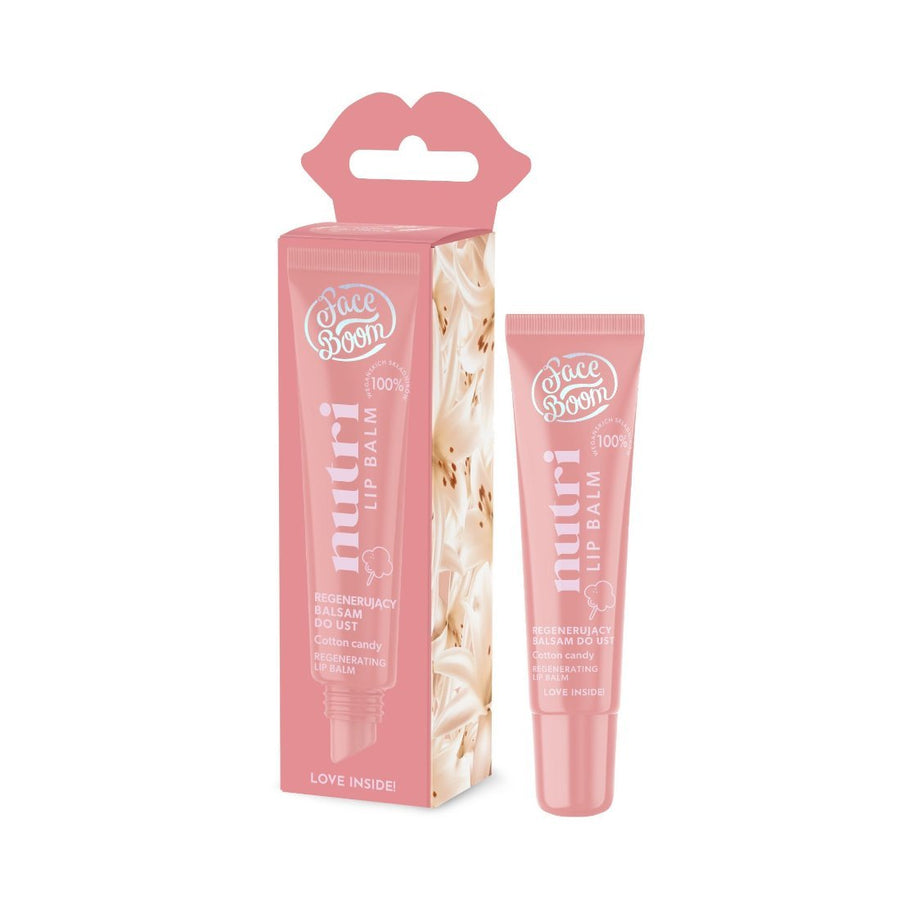 FaceBoom Nutri Lip Balm - Regenerating Lip Balm COTTON CANDY 10g - BodyBoom - Vesa Beauty