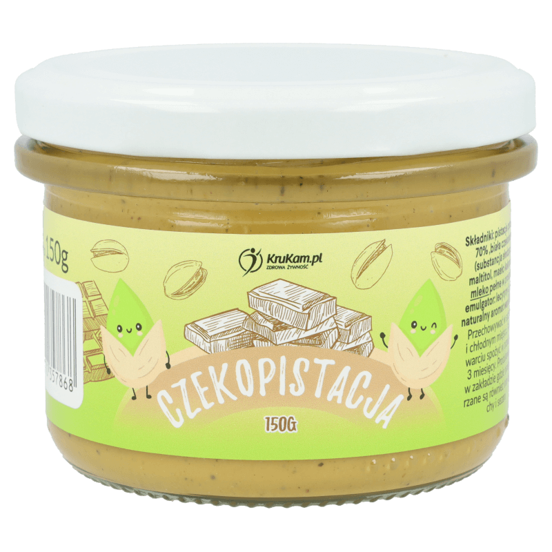 Krukam Czekopistacja - Pistachio paste with white chocolate 150g - Krukam - Vesa Beauty