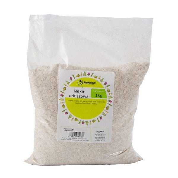 Krukam Dark spelt flour type 1850 1kg - Krukam - Vesa Beauty