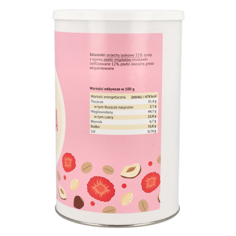 Krukam Granola hazelnut - strawberry 190g - Krukam - Vesa Beauty