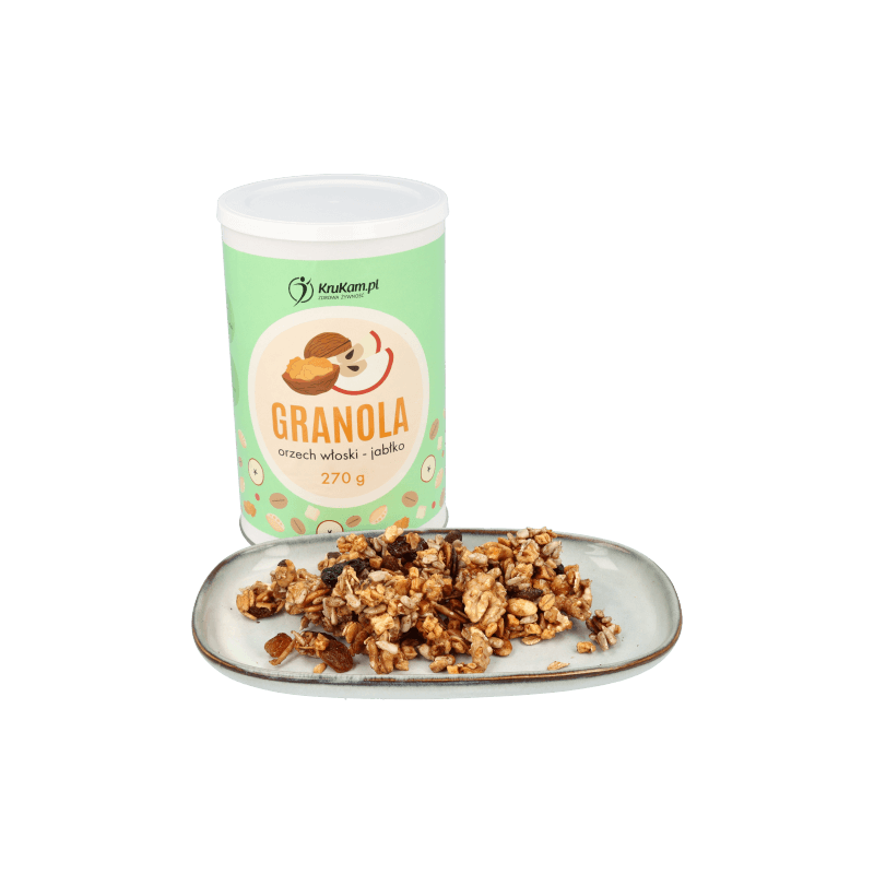 Krukam Granola walnut - apple 270g - Krukam - Vesa Beauty