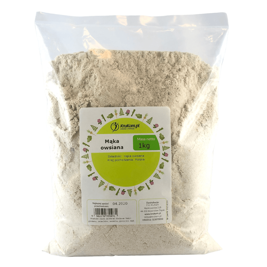 Krukam Oat flour 1kg - Krukam - Vesa Beauty