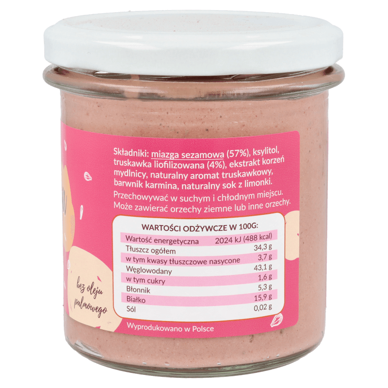 Krukam Turkish halva with freeze-dried strawberry 300g - VESA BEAUTY UK