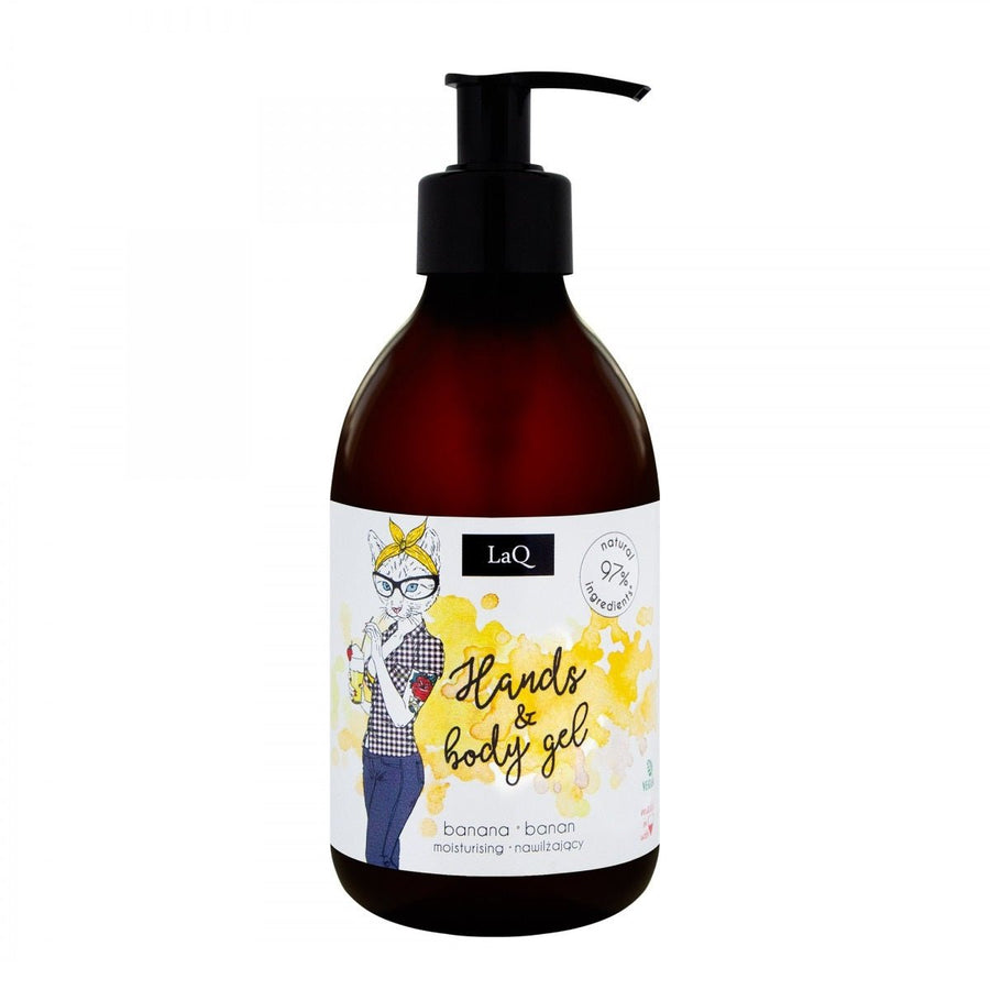 LaQ Moisturizing Hands & Body Gel - Banana 300ml - LaQ - Vesa Beauty