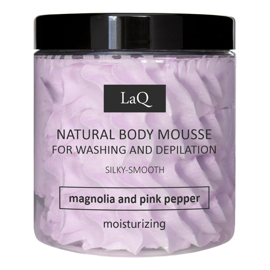 LaQ Silky - Smooth Body Mousse for washing & depilation - MAGNOLIA & PINK PEPPER 100g - LaQ - Vesa Beauty