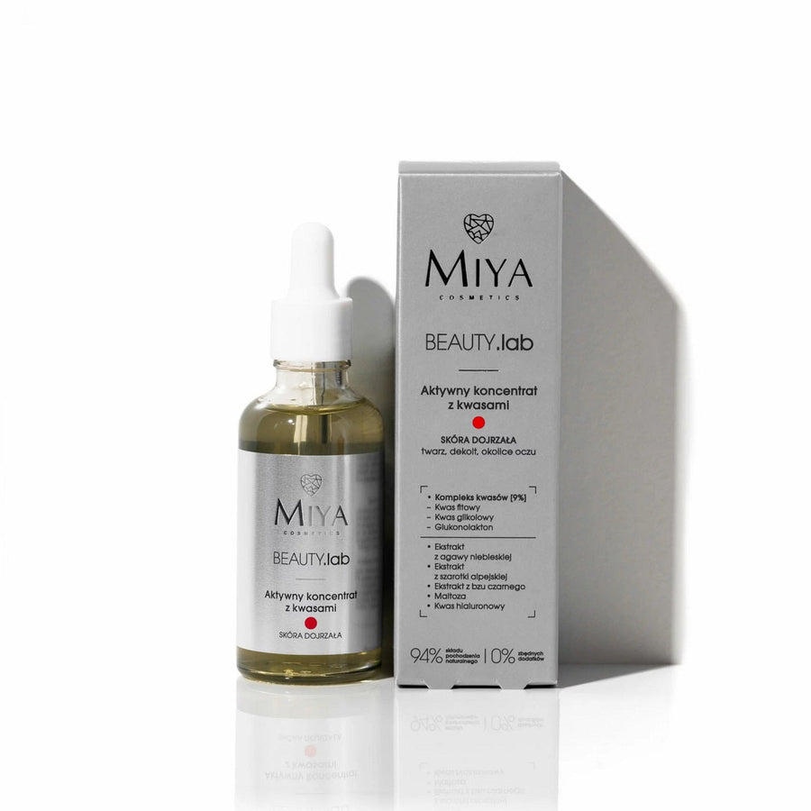 MIYA Cosmetics BEAUTY.Lab Active concentrate with acids - mature skin 50ml - MIYA Cosmetics - Vesa Beauty