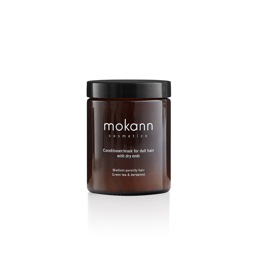 Mokann Conditioner/Mask for Dull Hair with dry ends GREEN TEA & BERGAMOT 180ml - Mokosh - Vesa Beauty