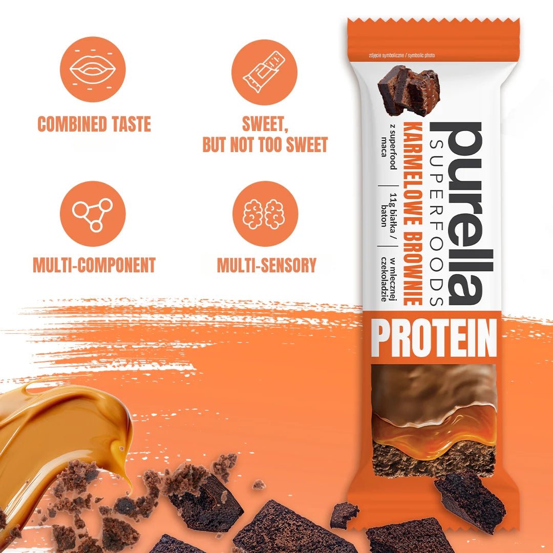 Purella SuperFoods Protein Bar - Caramel Brownie 45g - Purella Superfoods - Vesa Beauty