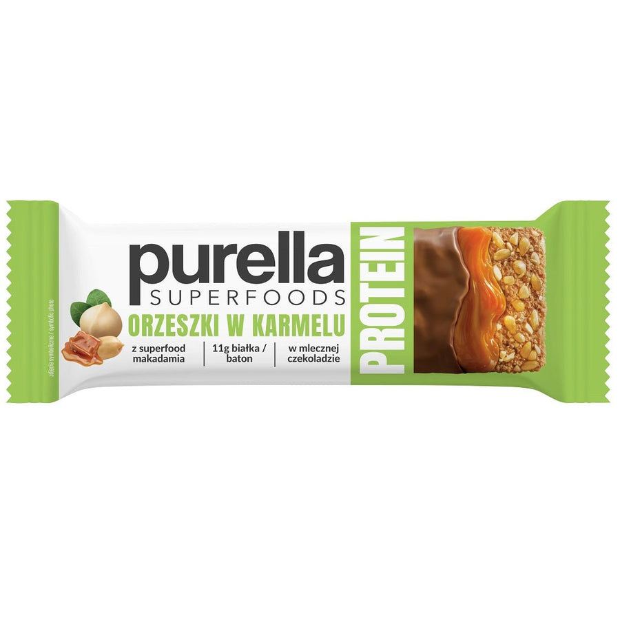 Purella SuperFoods Protein Bar - Nuts in Caramel 45g - Purella Superfoods - Vesa Beauty