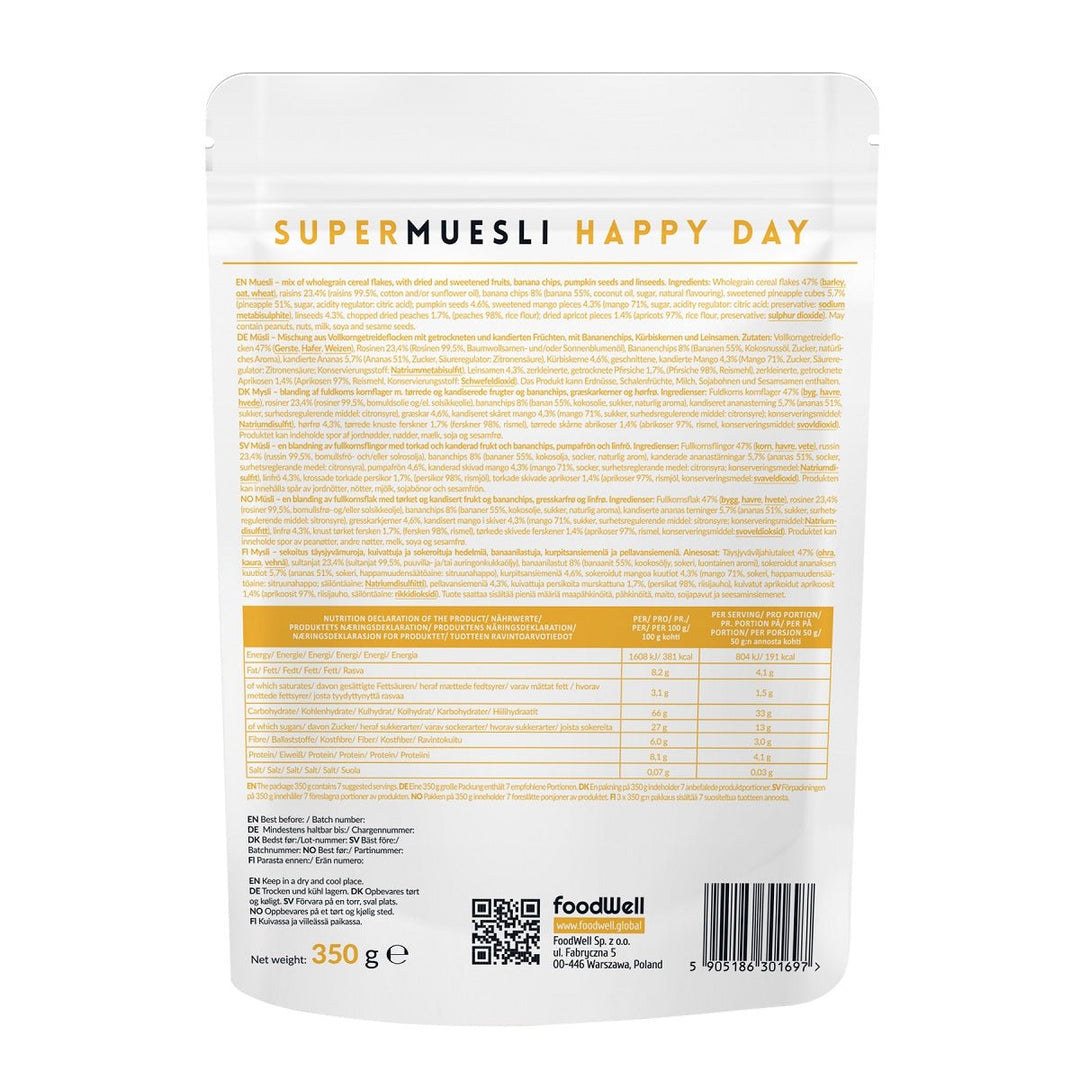 Purella SuperMuesli Happy Day 350g - Purella Superfoods - Vesa Beauty