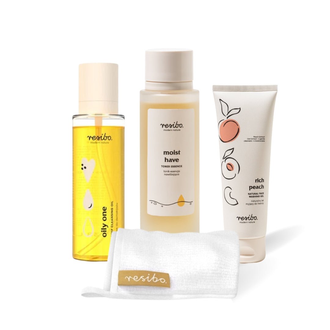 Resibo Cleansing Set: oil 100ml + gel 125ml + toner 100ml - Resibo - Vesa Beauty