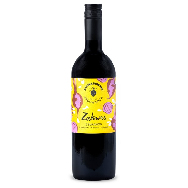 Sadowski Bee Gardens Beetroot kvass with celery, ginger & lemon 750ml - Pasieki Sadowskich - Vesa Beauty