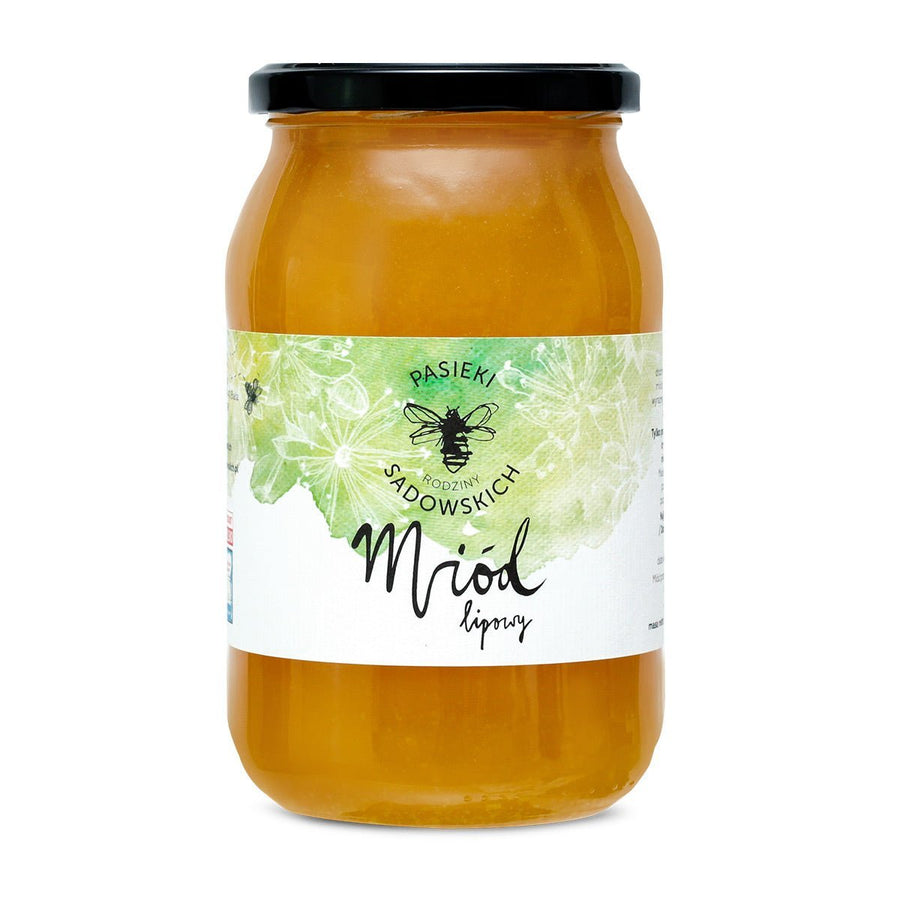 Sadowski Bee Gardens Linden honey 1200g - Pasieki Sadowskich - Vesa Beauty