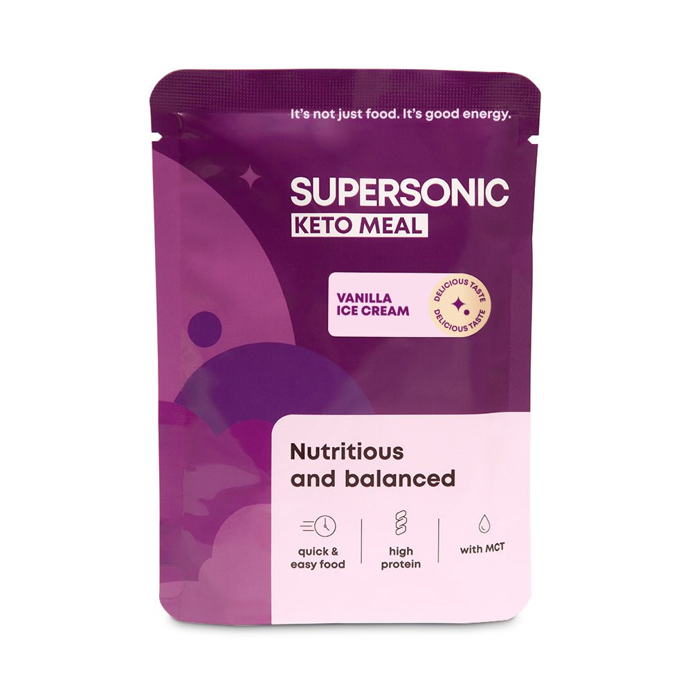 SUPERSONIC Keto Meal - Vanilla Ice Cream 80g - SUPERSONIC - Vesa Beauty