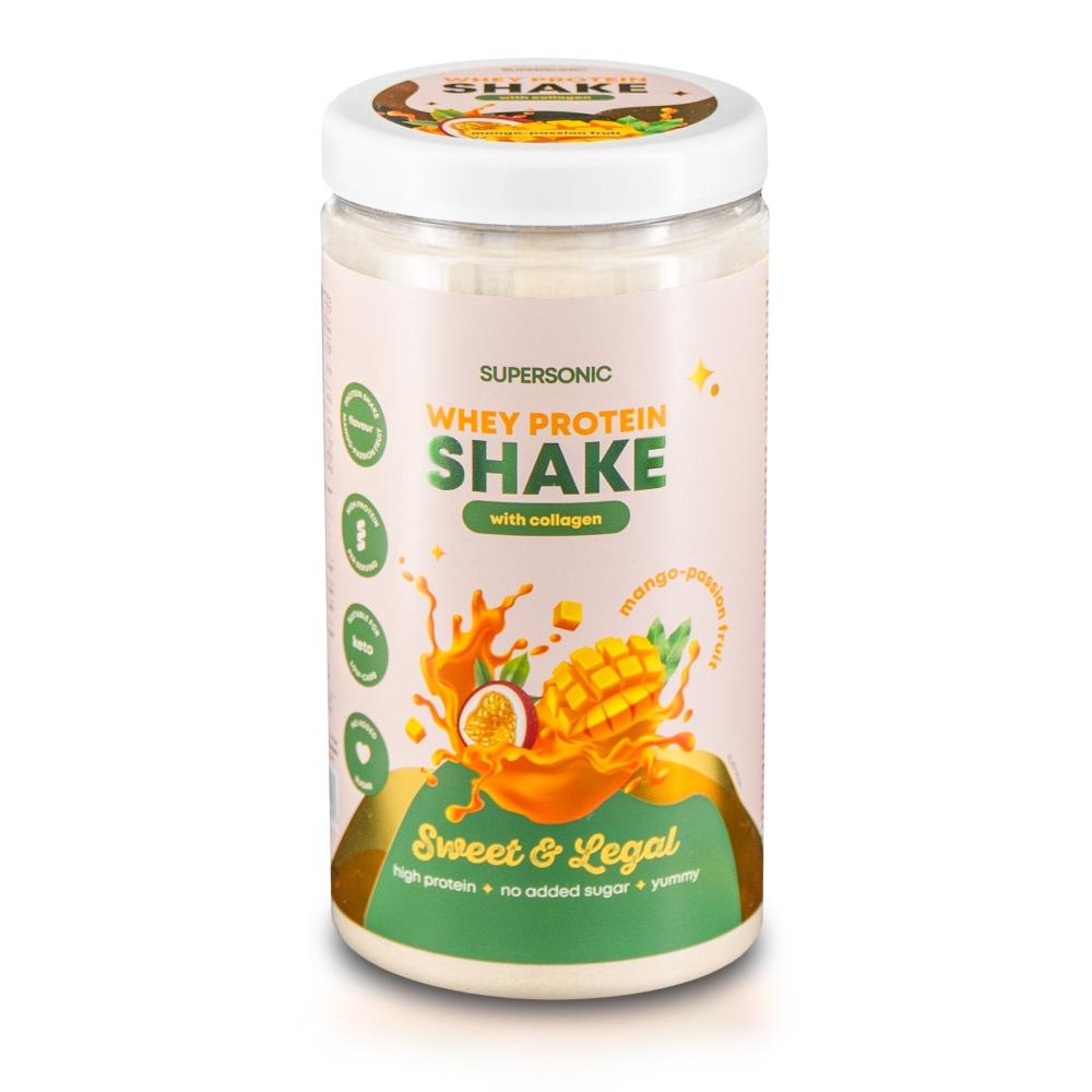 SUPERSONIC Whey Protein SHAKE with collagen - Mango - Passion Fruit KETO 560g - SUPERSONIC - Vesa Beauty